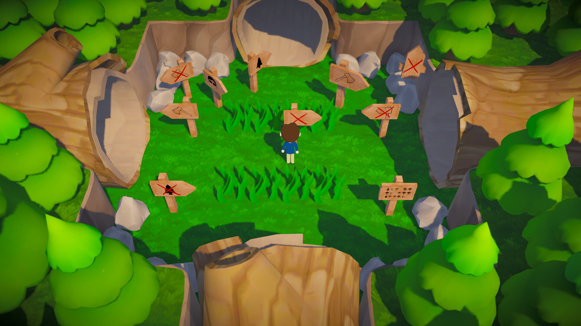 Trees Hate You screenshot — unexpected trap in the forest